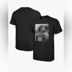 Majestic Black Justin Fields Photo Graphic Tee - Men